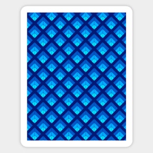 Abstract blue stripes Sticker